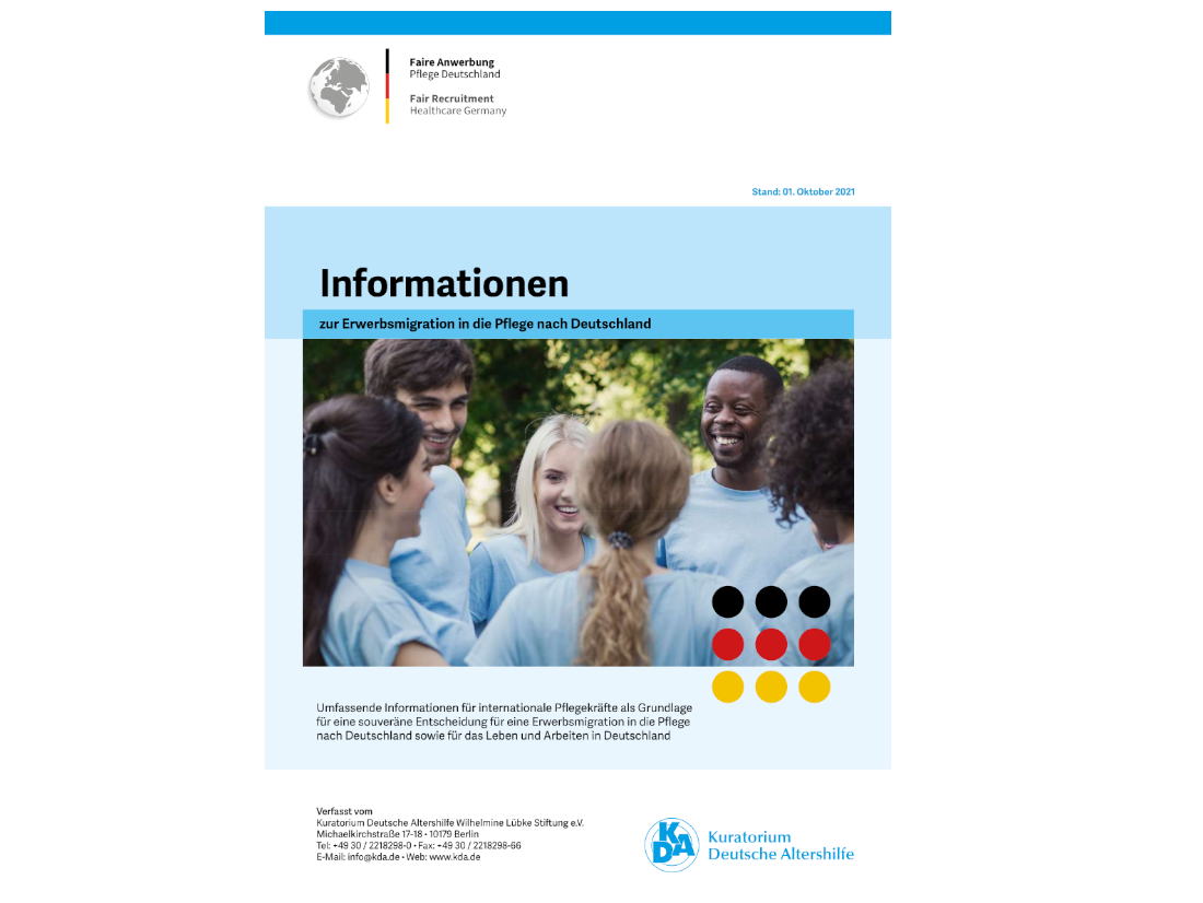 Informationsbroschuere Erwerbsmigration Pflege Informationsbroschuere Erwerbsmigration Pflege